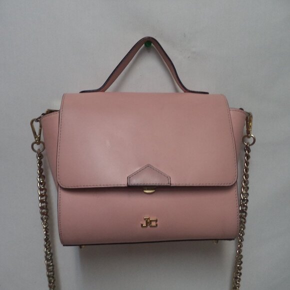 Handbags - Jacky & Celine J&C pink Leather satchel tote bag purse Back Pocket Italy